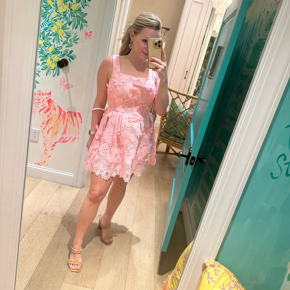 Pink Lace Sleeveless romper